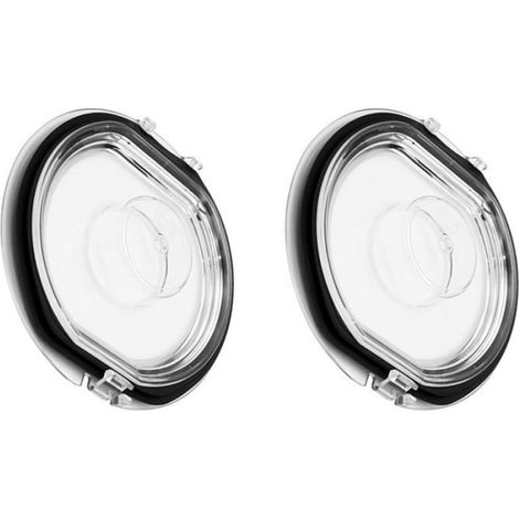 Couvercle Bac À Poussière - Pour Aspirateur Robot V7 V8 - Plastique Transparent - Lot De 2 (1/5)