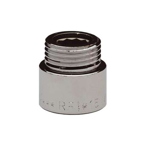 Prolunga Femmina-Maschio Cromato Lucido 1/2x50