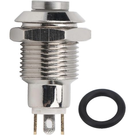Bouton poussoir métallique étanche lumineux 10mm 3V pour sonnette faible courant, interrupteur de réinitialisation vert, contacteur LED rétroéclairé, idéal portes et circuits. (1/4)