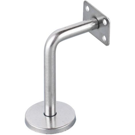 Supports De Main Courante Pour Fixation Murale Acier Inoxydable Poli Support Escalier Avec Couvercle Base Supports Muraux Garde-Corps Pour Mur Intérieur, Loft, Barre Support Pour Corridor 4 Piè (1/2)