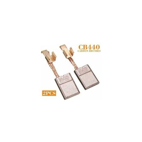 Balais de carbón para motor Makita CB-440 - Compatible con 18 DHP456, DDF456, BDF452, DTD14