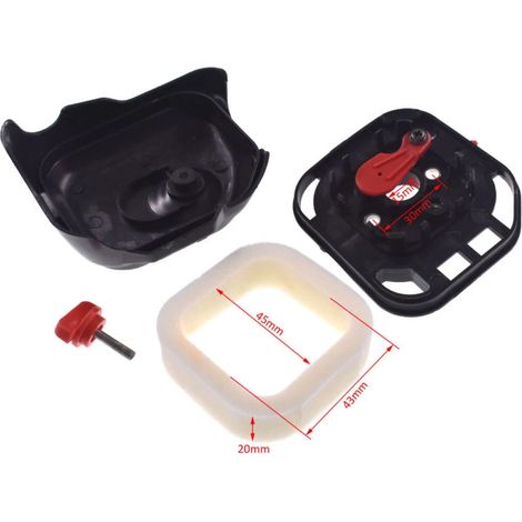 1 ensemble de filtre à air pour débroussailleuse/coupe-bordures Zenoah 25,4 cm³ 2600 à 2 temps, moteur essence G26LS, pièces de rechange pour outils de jardin (1/4)