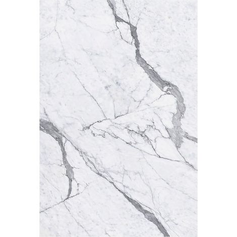 Panel de PVC efecto mármol para revestimientos interiores UV 6 uds 120x60 cm - Blanco