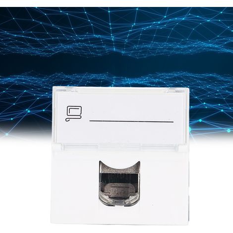 Module réseau informatique Cat6A RJ45 rotatif non blindé de type français (1/5)