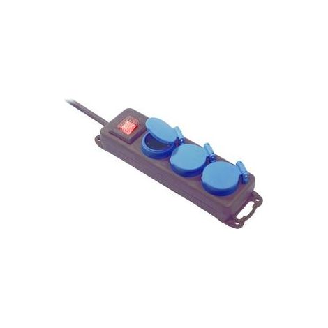 BACHMANN Multipresa 3xCEE7/3 1xInterruttore 1,5m CEE7/7, 349.045