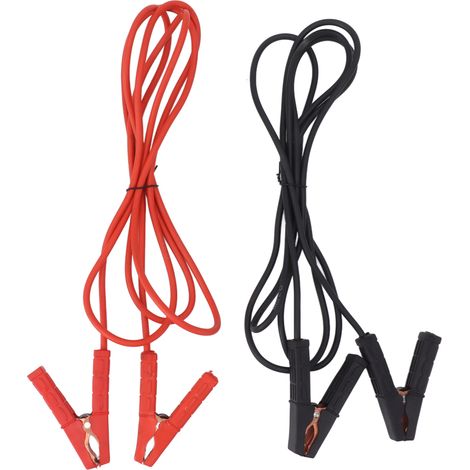 Ortviai Câbles de démarrage automobile 4 m en cuivre étamé et caoutchouc silicone, épais et sécurisés (1/5)
