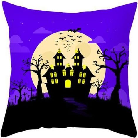 Housse d'oreiller - - Halloween - 45x45 cm - Synthétique - Décor intérieur (1/2)