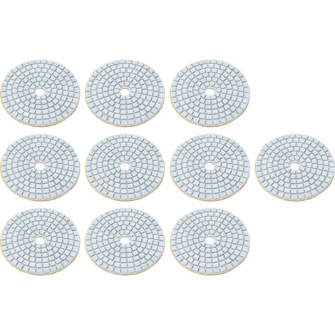 Lot de 10 disques de polissage diamantés à eau de 7,6 cm (3 pouces), grain 150, pour granit et marbre. (1/5)