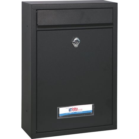 BTV Buzón Bermeo Negro 32x21,5x8,5 cm