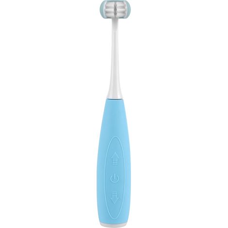 Brosse à dents électrique pour enfants 3 faces, sonique, intelligente, rechargeable par USB, bleue (1/5)