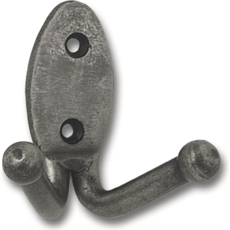 Mantelhaken Cage Breite 70 mm, Höhe 61 mm, Stahl altzinn antik