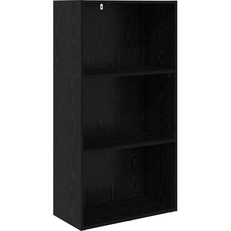 Maison Exclusive - Bücherregal Schwarz Eichen-Optik 60 x 30 x 114