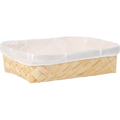 Bandeja de bambú forrada marrón 29,5x20x7 (1/5)