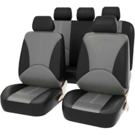 9-piece car seat covers, universal protective covers in breathable leather, complete set of interior accessories for SUVs (1/5)