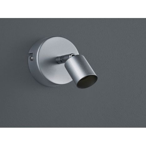 Wandstrahler PARIS 1 flammig Metall Silber titanfarbig, Breite 8cm (1/4)