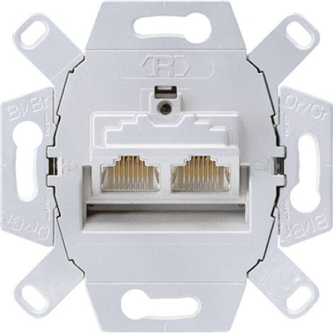 Presa RJ45 doppia categoria 6 Classe A JUNG UAE 8-8 UPOK6 (1/2)