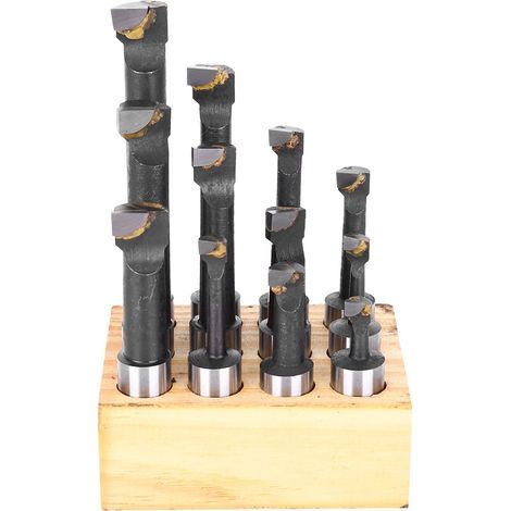12 Pièces Fraiseuse Type F1 5/8 Pouce Kit Outils CNC Acier Rapide Accessoire Quincaillerie (1/5)