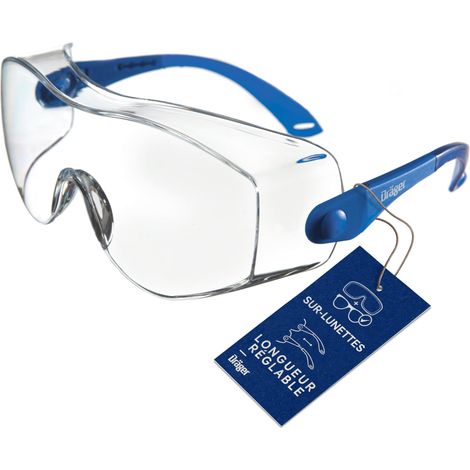 Surlunettes de Protection  1 paire de lunettes de sécurité réglables  Pour l'agriculture, l'industrie et le laboratoire (1/4)