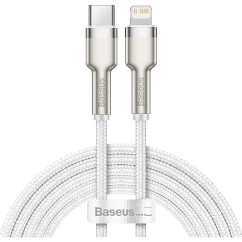 Câble de charge rapide PD 20 W pour iPhone 11/12/13/14 - 2 m Blanc (1/4)