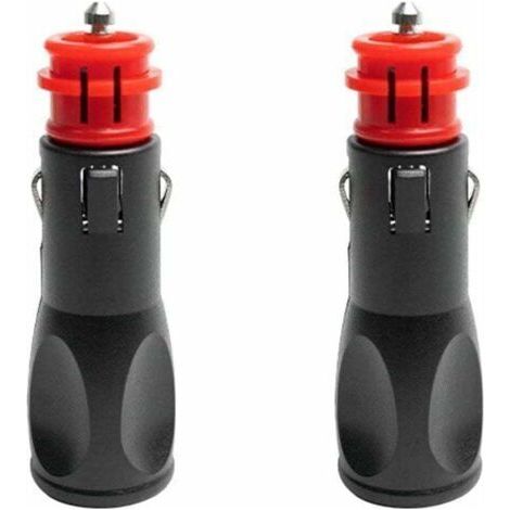 Prise allume cigare male,Adaptateur male allume cigare,Prise Fiche Male Allume Cigare,Fiches pour adaptateurs d'allume-cigare européens 12V - 2PC (1/5)