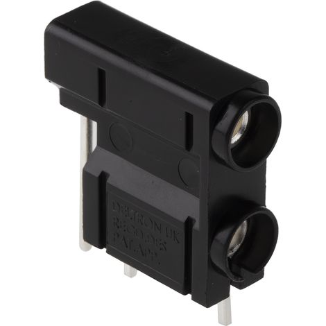 Support de test 4 mm RS PRO Noir Femelle 10A 50V (1/3)