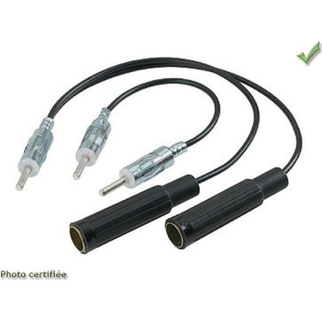 Adaptateur Antenne compatible avec Nissan en Y- SOIT 1M 2F OU 2M 1F DIN - 25CM