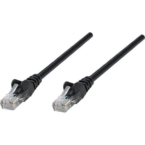 INTELLINET Netzwerkkabel Cat6 S/FTP CU LS0H 1,5m Schwarz RJ-45 Stecker / RJ-45 Stecker Vergoldete Ko