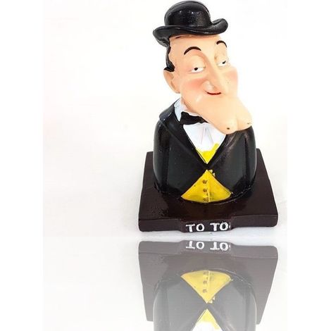 TrAdE Shop Traesio - Statuina Napoletana Portafortuna Decorazione Busto Di Totò In Resina Da 9 Cm -