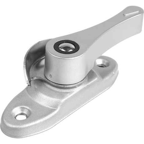 Serrure de fenêtre à Guillotine Traditionnelle en Chrome Poli, loquet de Fixation avec vis de Fixation pour Cadres en Bois, Aluminium, PVC, Vinyle, Lot de 2 serrures de fenêtre en Croissant (1/5)