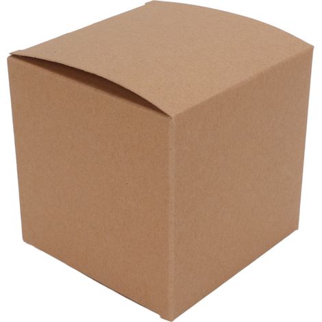 Boîte cadeau en papier kraft avec ruban, emballage cadeau pour les fêtes (1/5)