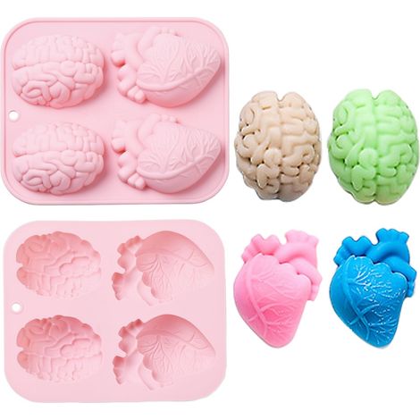 2 Pièces Moule Silicone Rectangulaire, 10 Cavités Moule Barre Énergetique
