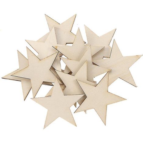 300 étoiles décoratives en bois