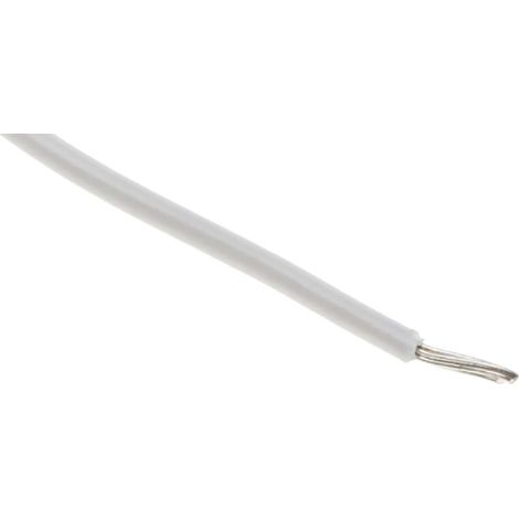 Fils de connexion RS PRO UL1569 0,52 mm² 20 AWG, 300 V, PVC Blanc, 100m