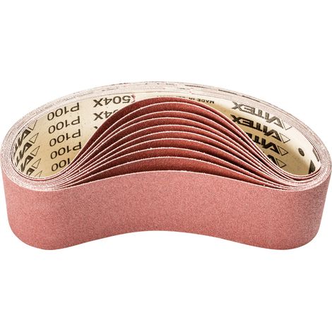 PFERD TOOLS Korund Schleifband BA 75x533 mm A100 für universelle Anwendung mit Bandschleifer 10 Stk