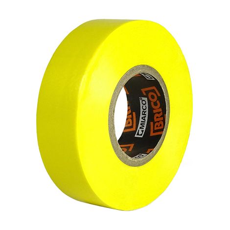 Pacchetto. 10 rotoli nastro isolante giallo 19mm x20mt miarco (1/2)
