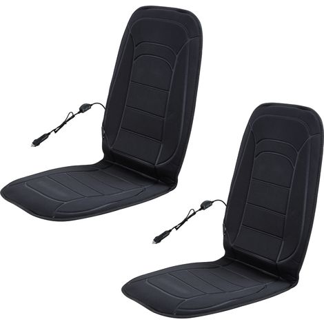Wolketon Cojín de asiento calefactable 2pcs 12V asiento delantero con calefacción Cojín del asiento universal con calefacción para el coche Inicio (1/5)