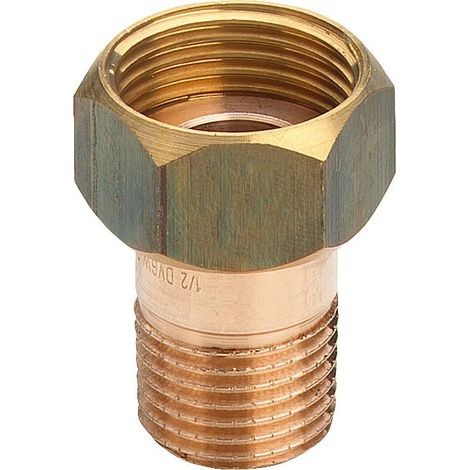 Demi-raccord en bronze type 3335 à joint plat DN40 (1 1/2") x 1 3/4" (1/2)