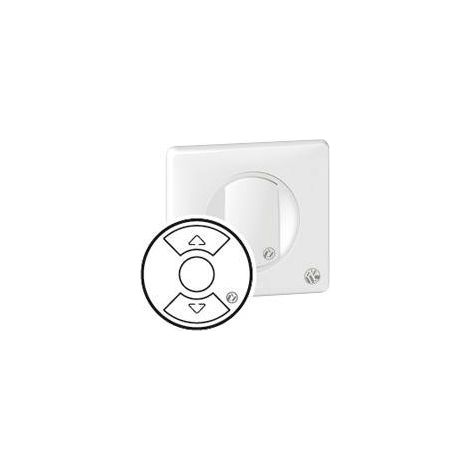 Enjoliveur antimicrobien Céliane pour interrupteur ou poussoir de volets roulants Blanc LEGRAND 067749 (1/2)