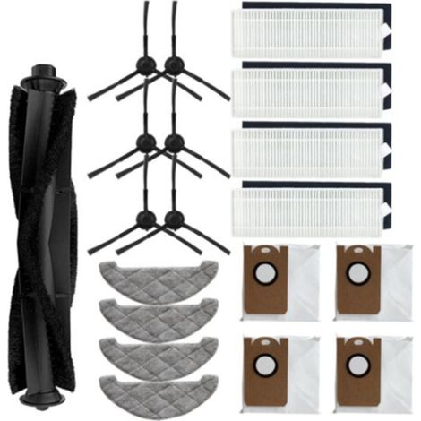 19 piezas cepillo lateral HEPA mopas bolsa polvo robot aspirador filtro para S9 aspirador accesorios recambio (1/5)