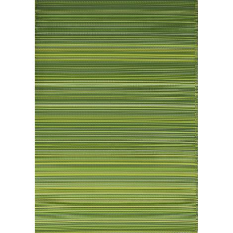 PROLOISIRS Tapis extérieur polypropylène recyclé 180 x 270 cm - Havane vert