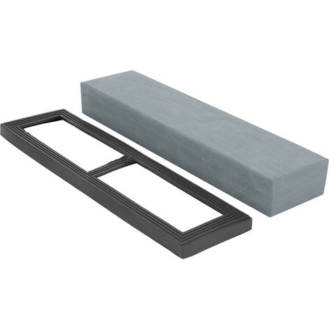 Pierre à aiguiser grain 5000, pierre à huile pour affûtage fin des couteaux de cuisine, avec base en silicone (1/5)