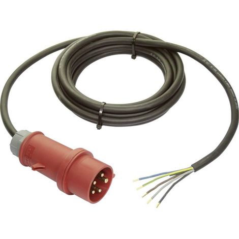 as-Schwabe 70970 cable eléctrico negro 5 m 32 A 400 V