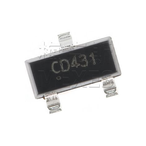 Changdian/Changjing CD431 SOT-23 2,5 V36 V 100 mA 0,5 % puce de référence de tension, composant électronique, 5 unités.
