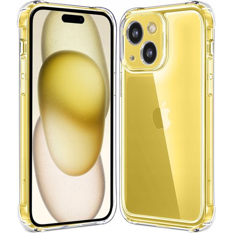 iPhone 15 Schutzhülle, stoßfest, transparente Rückseite + 9H-Glas (1/5)