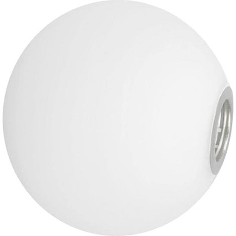 Abat-jour Globe Verre Blanc - 1 Pièce - Diamètre 12 Cm - Douille G9 - Salon Chambre (1/5)
