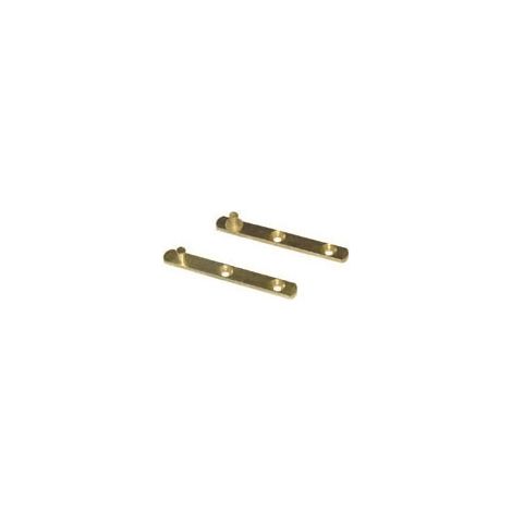 Itar – Pivot de porte droit bouts ronds 11 mm – Acier – Longueur 70 mm – Vendu à la paire – Montage avec petits côtés