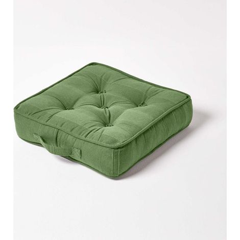 Coussin de sol Vert - Rajput - 40 x 40 cm (1/5)