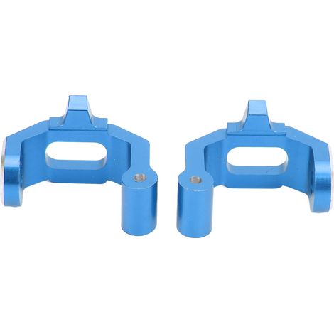 Paire de blocs C en métal bleus pour voitures RC Traxxas 4 Tec C8 et autres voitures de sport plates 1/10. (1/5)
