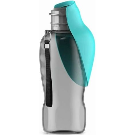 Borraccia portatile per cani da 800 ml, ciotola per abbeverare gli animali domestici a prova di perdite, adatta per viaggi all'aperto, adatta a cani di piccola e grande taglia.