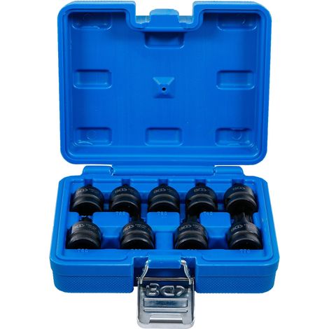 Juego de vasos Torx Bgs 9 piezas acabado negro y azul (1/4)